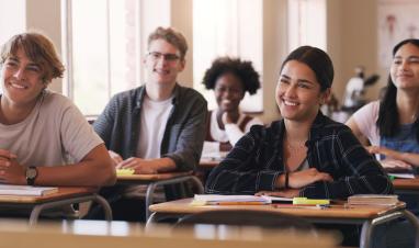 Students in a classroom