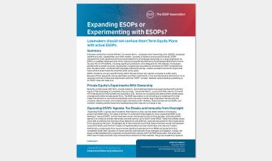 Expanding ESOPs or Experimenting with ESOPs?