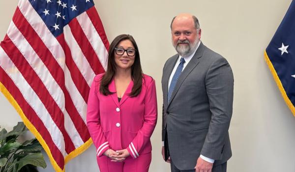 Jim Bonham with U.S. Secretary of Labor, Lori Chavez-DeRemer