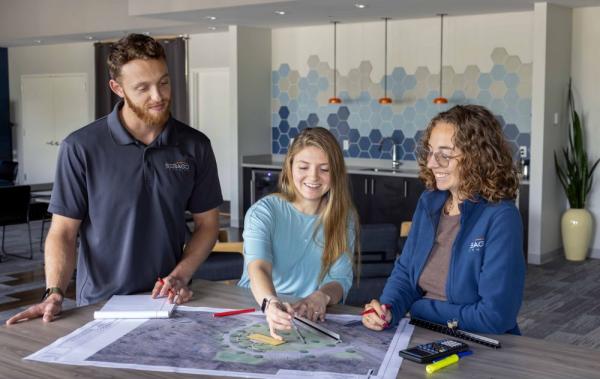 Sebago team collaborates on every detail because great projects start at the drawing table
