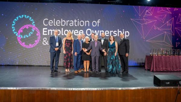 The ESOP Association board with actor Kevin Pollak at the Employee Owned Conference in Vegas