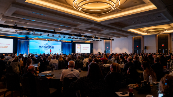 Kathy Varol gives keynote speech at TEA National Conference 2026