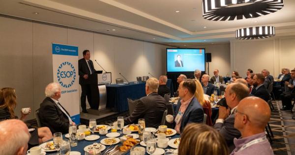 Sean Trende spoke at the ESOP PAC breakfast during TEA National Conference 2026