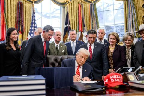 President Donald Trump Signs Consolidated Appropriations Act 2026