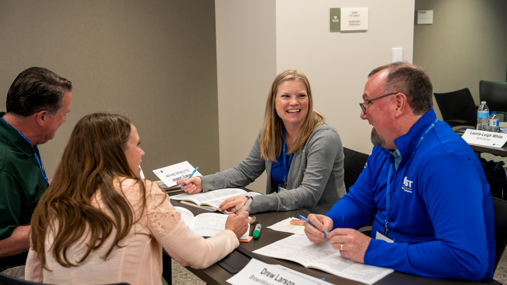 Facilitator Certification Program Attendees participate in a group discussion