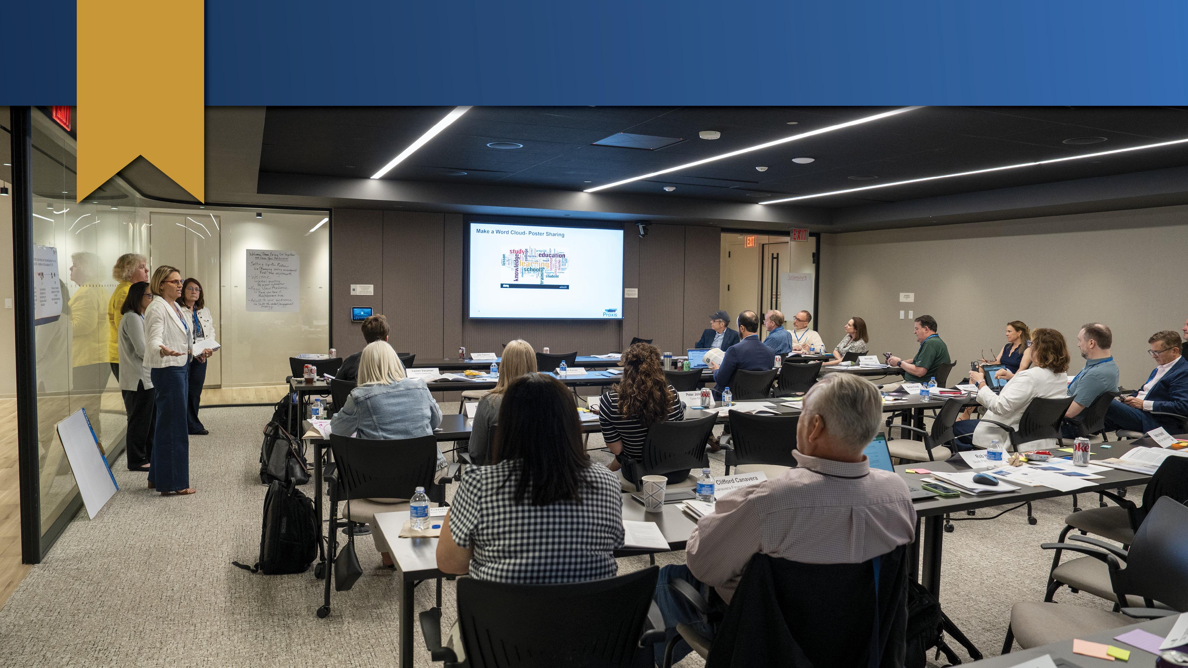 Attendees present during the Facilitator Certification Program