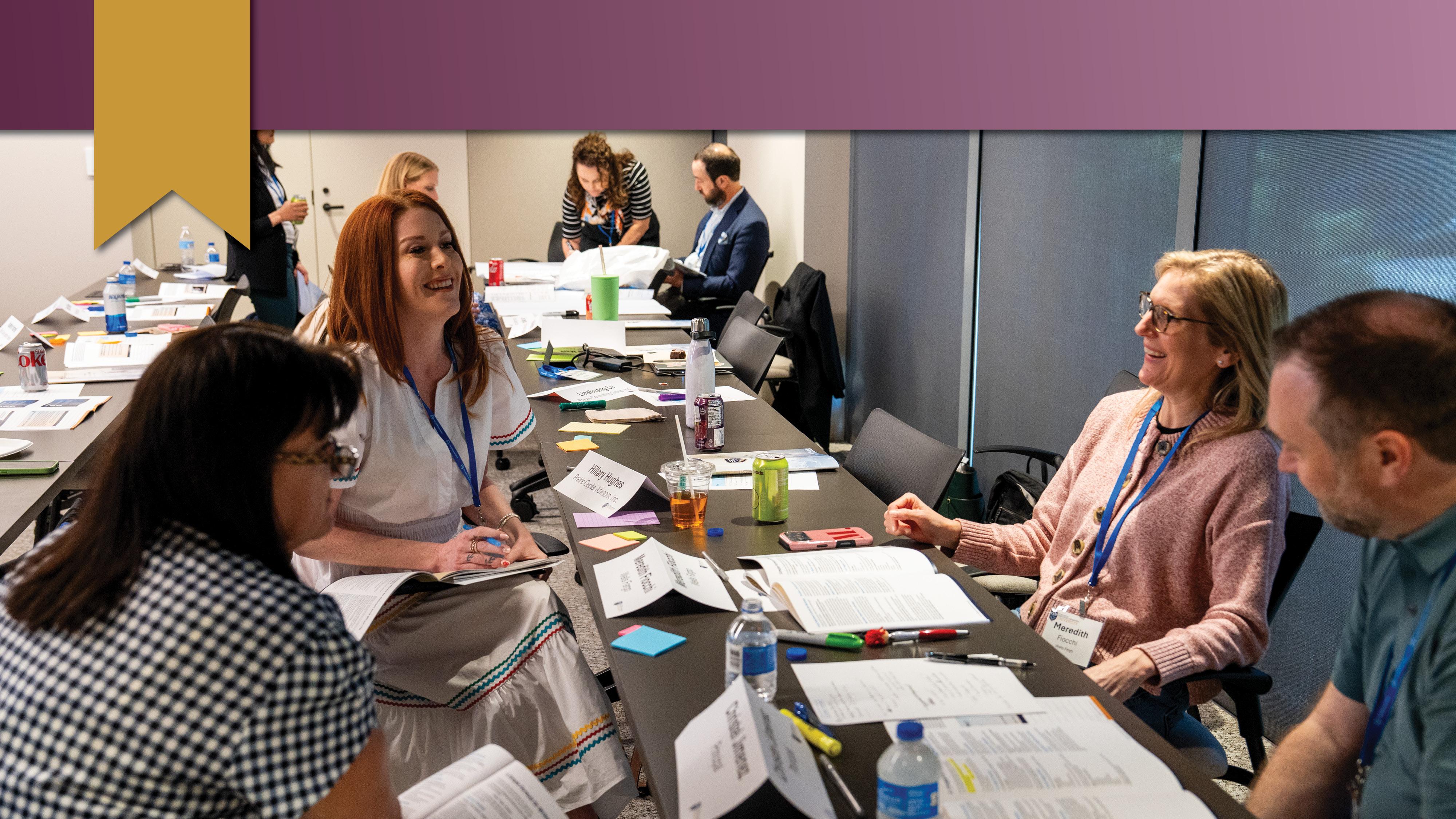 Attendees discuss among themselves during the Facilitator Certification Program