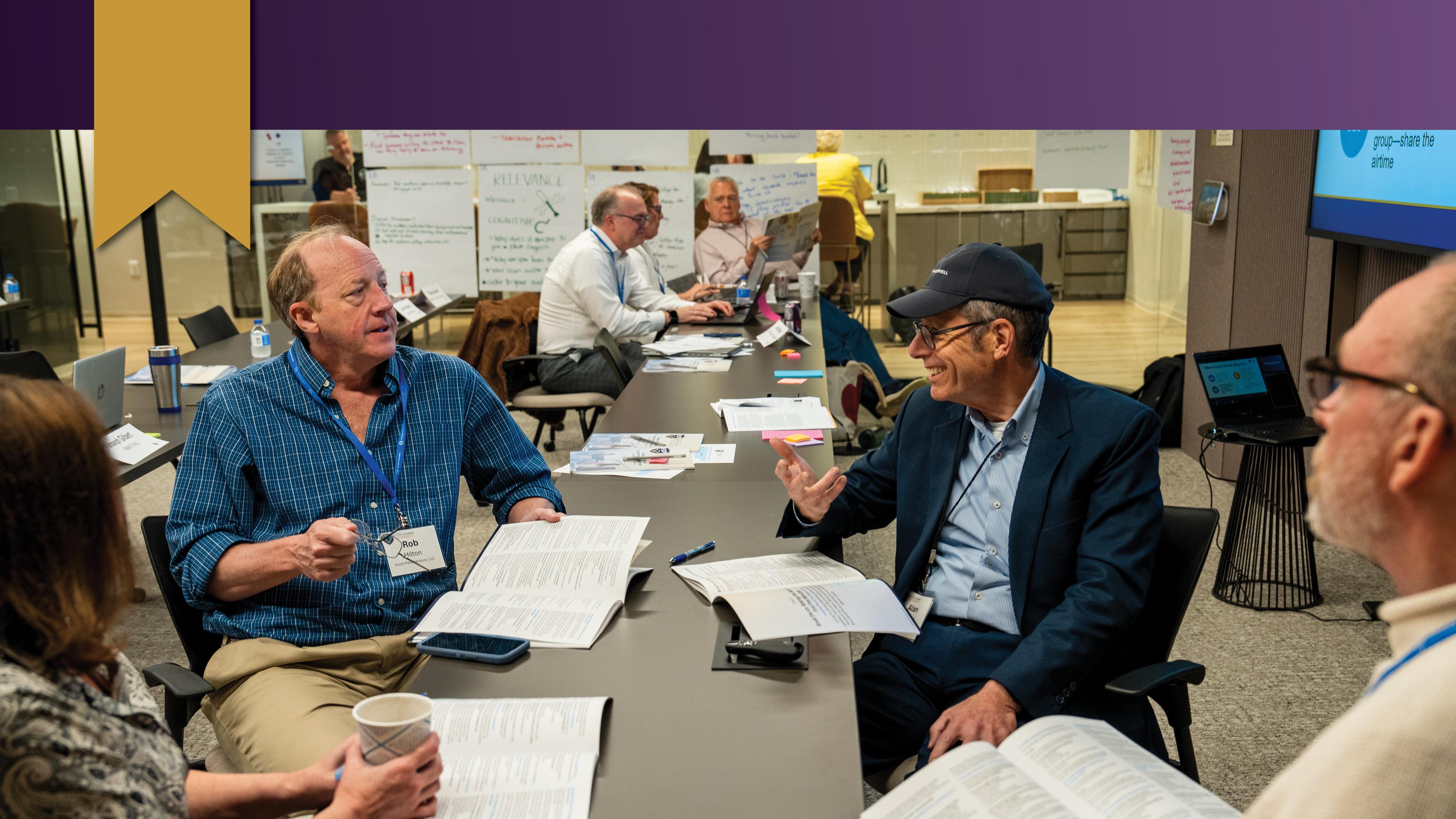 Attendees discuss among themselves during the Facilitator Certification Program