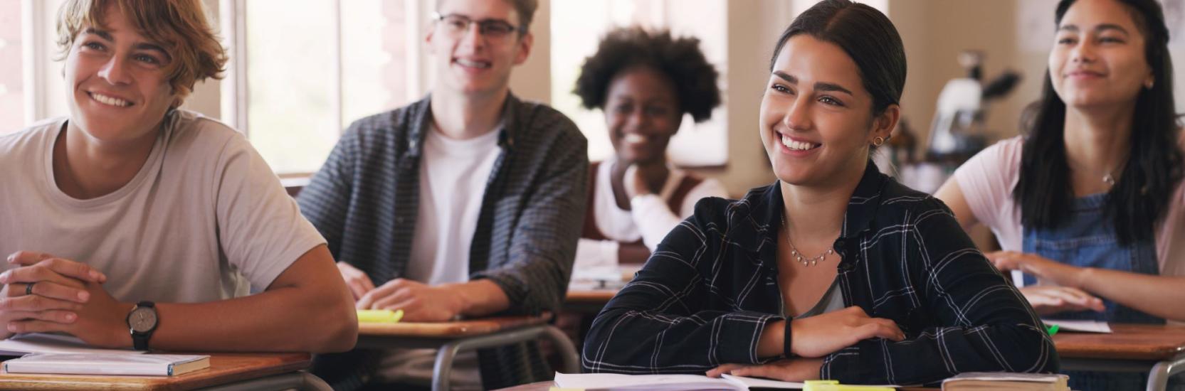 students in a classroom